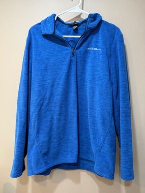 Eddie Bauer Royal Blue Half-Zip Fleece Top